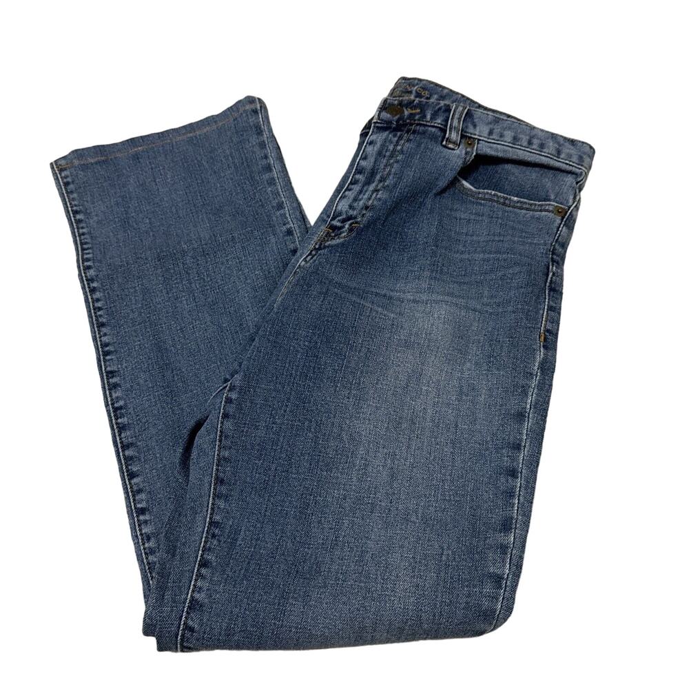 Lauren Jeans Co Jeans Size 10 Medium Wash High-Rise Bootcut Denim